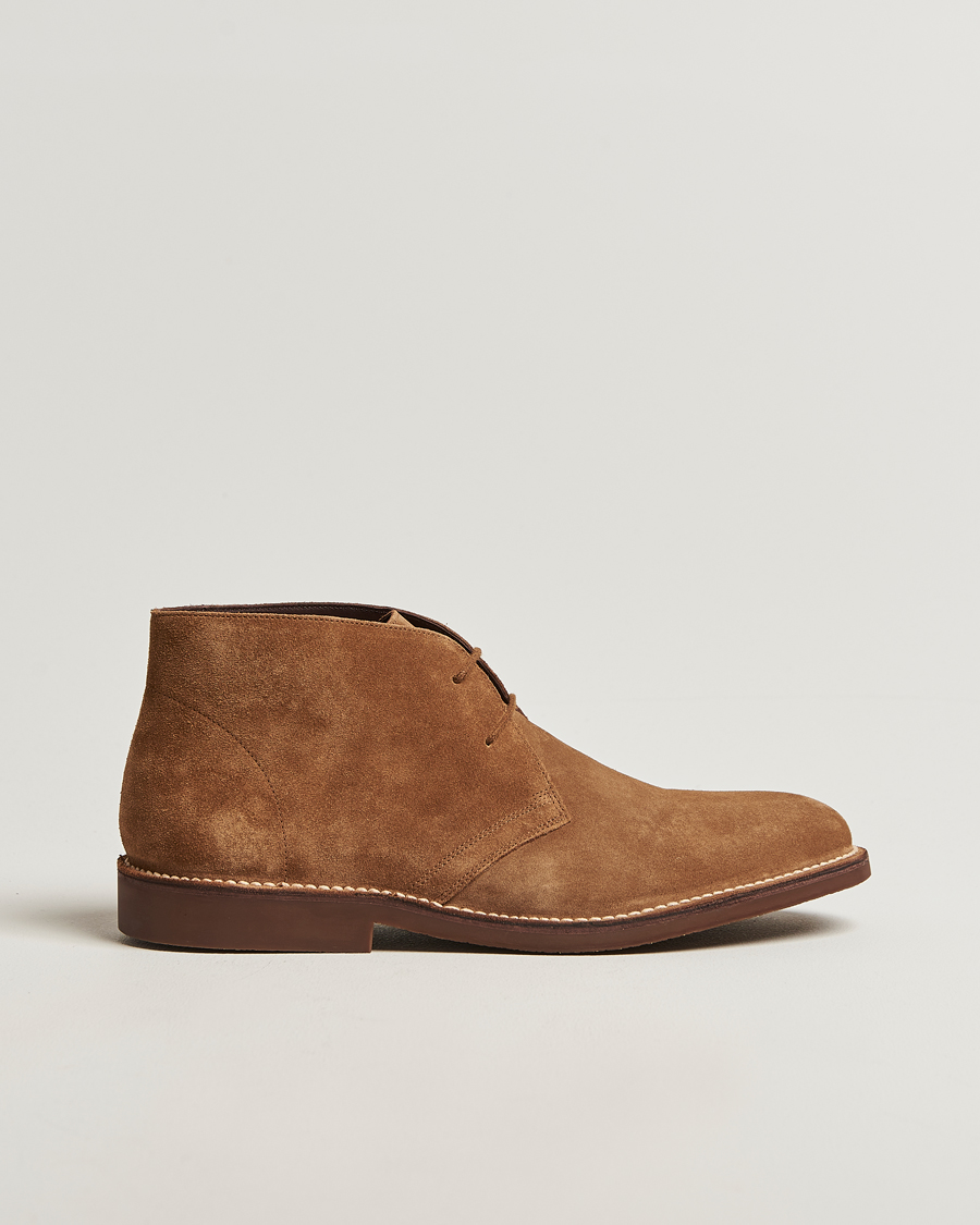 Homme | Bottes | Loake Shoemakers | Sahara Suede Chukka Chestnut