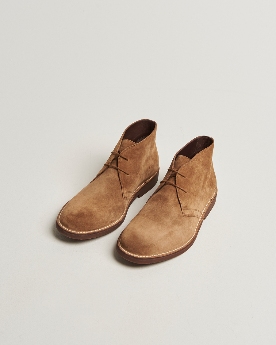Homme | Bottes | Loake Shoemakers | Sahara Suede Chukka Chestnut