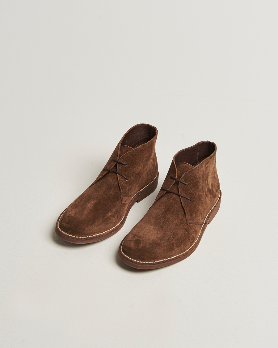 Homme | Bottes | Loake Lifestyle | Loake 1880 Sahara Suede Chukka Dark Brown