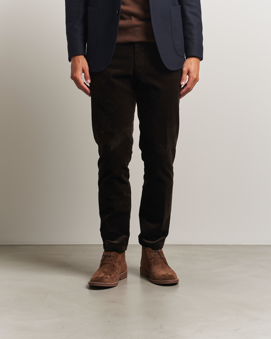 Homme | Bottes | Loake Shoemakers | Sahara Suede Chukka Dark Brown
