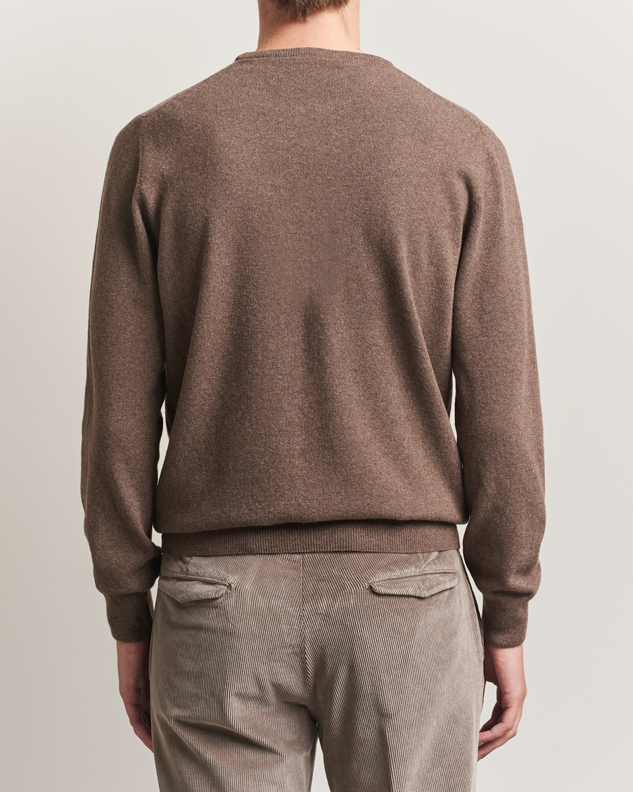 Heren | Truien | Morgano | Wool/Cashmere Crewneck Brown
