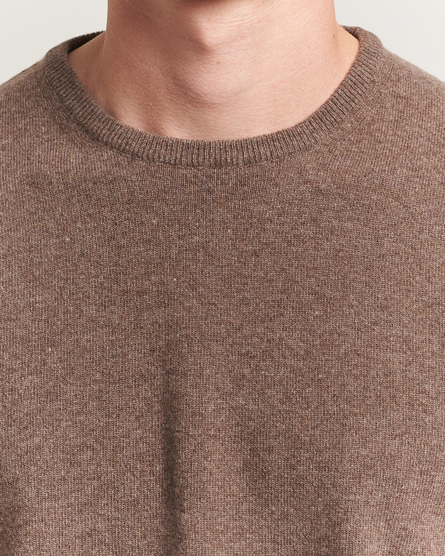 Heren | Truien | Morgano | Wool/Cashmere Crewneck Brown
