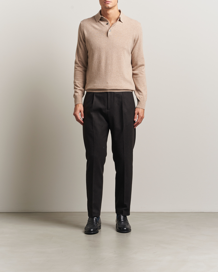 Homme | Pulls Et Tricots | Morgano | Wool/Cashmere Polo Beige