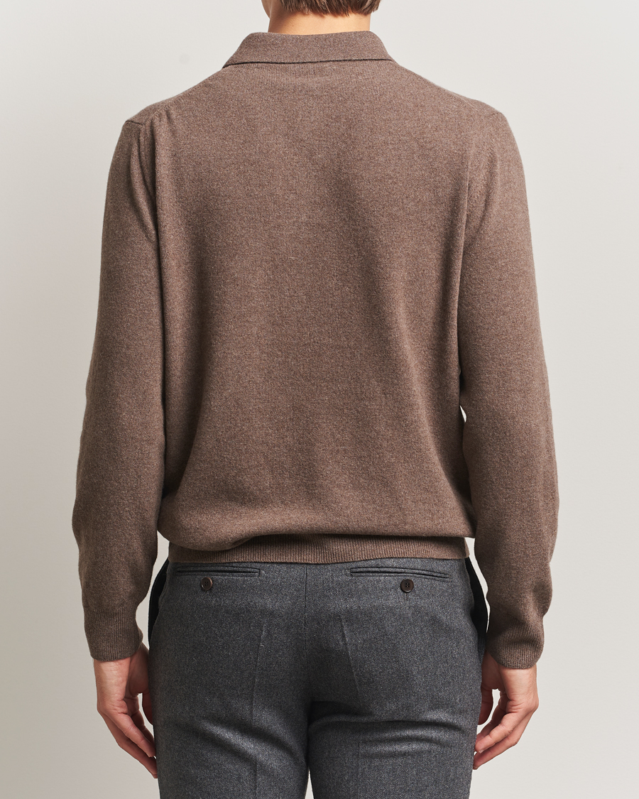 Homme | Pulls Et Tricots | Morgano | Wool/Cashmere Polo Brown