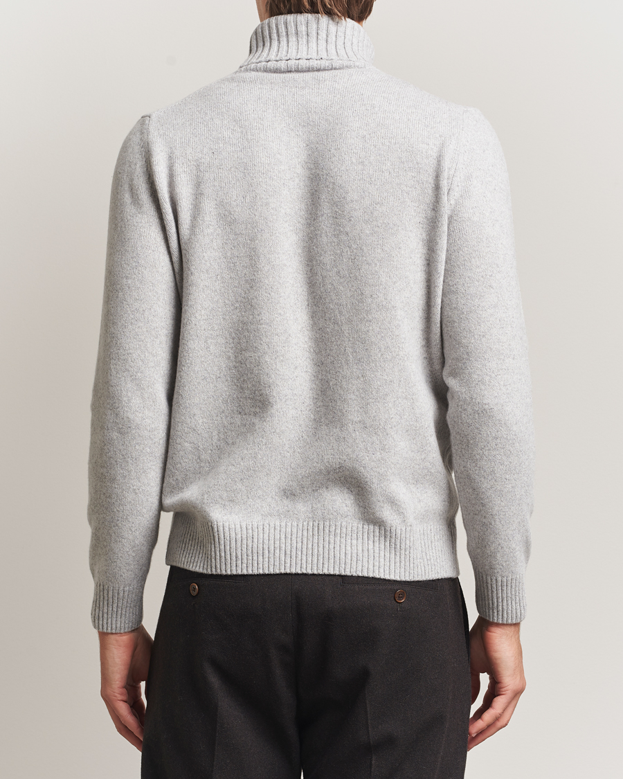 Homme | Pulls Et Tricots | Morgano | Wool/Cashmere Heavy Knit Rollneck Light Grey