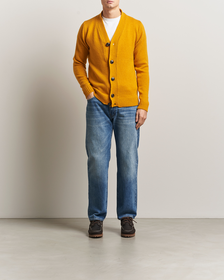 Homme | Pulls Et Tricots | Peregrine | Maker's Stitch Merino Cardigan Honey