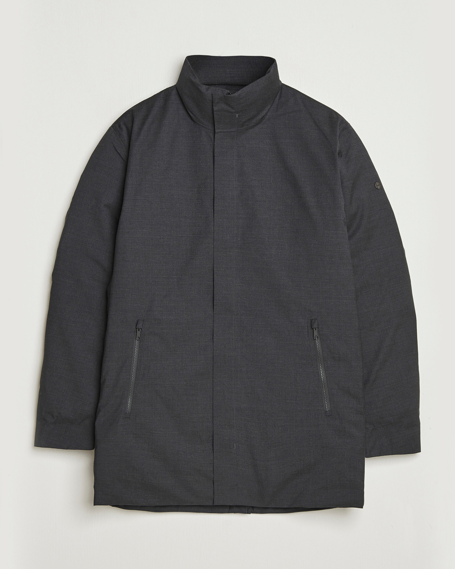 Heren | Jassen | Scandinavian Edition | Axis Loro Piana Padded Coat Dark Grey Melange