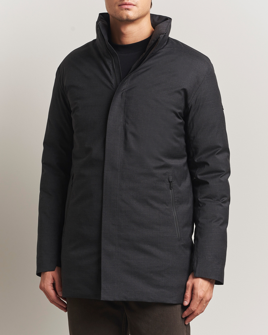 Homme | Manteaux Et Vestes | Scandinavian Edition | Axis Loro Piana Padded Coat Dark Grey Melange
