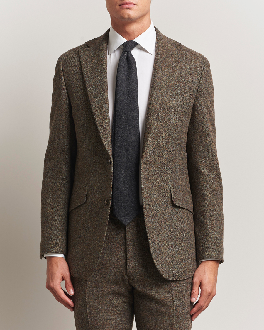Heren | Blazers | Walker Slater | Edward Shetland Wool Donegal Blazer Dark Green