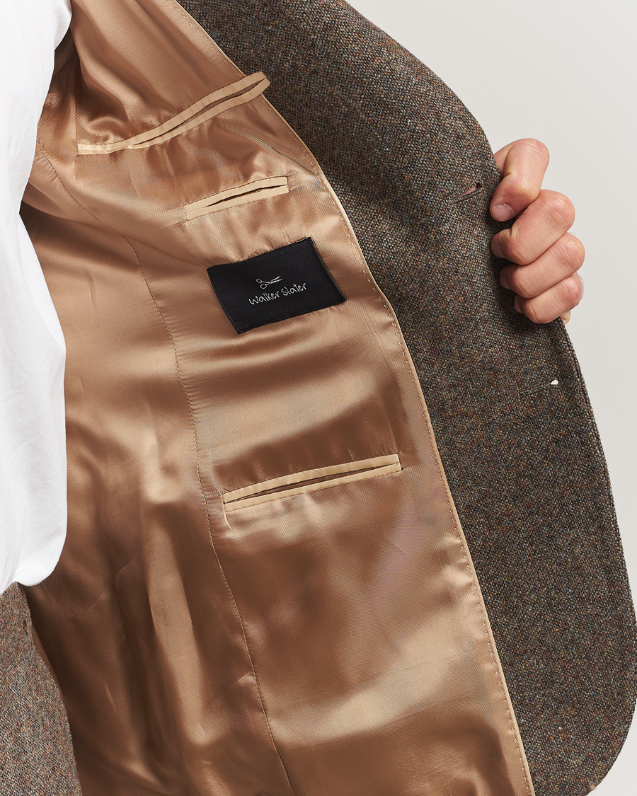 Heren | Blazers | Walker Slater | Edward Shetland Wool Donegal Blazer Dark Green