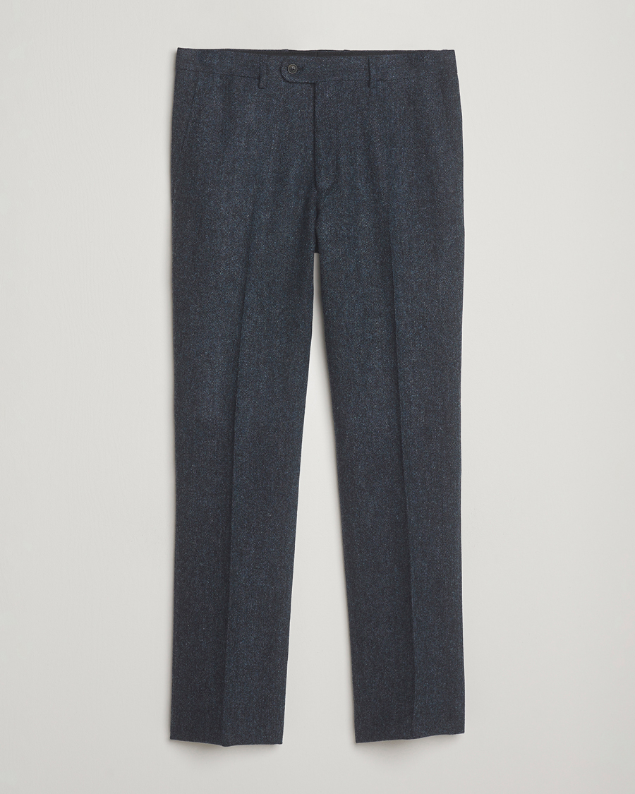Homme | Pantalons | Walker Slater | Edward Shetland Wool Donegal Trousers Navy
