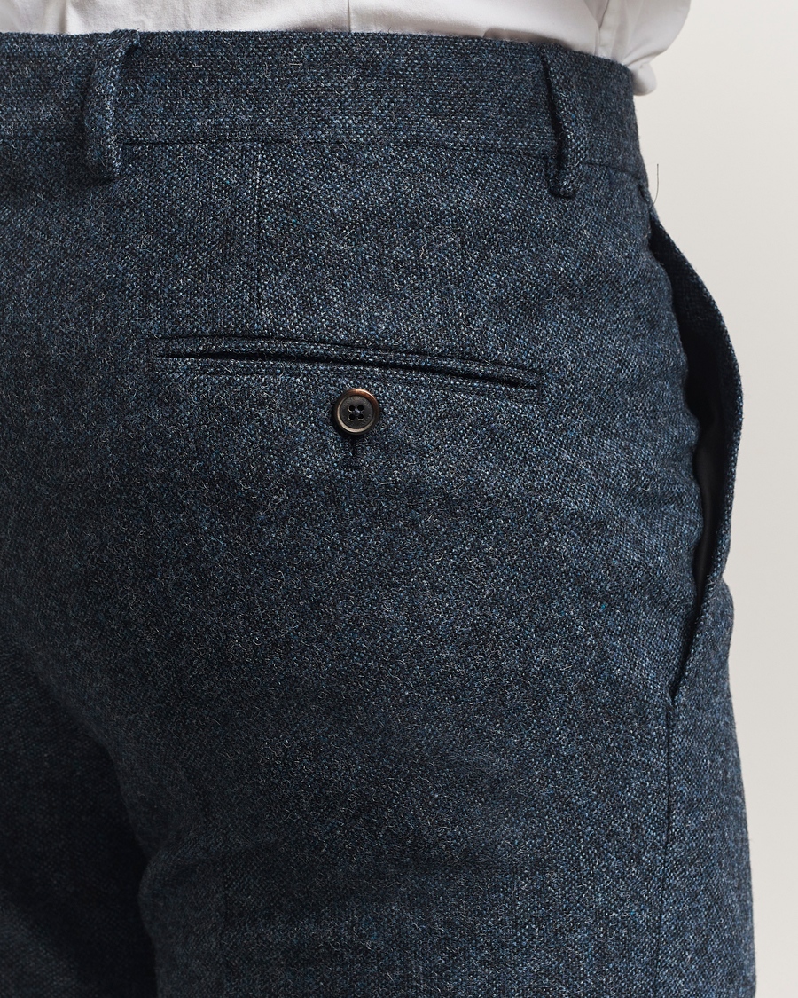 Homme | Pantalons | Walker Slater | Edward Shetland Wool Donegal Trousers Navy