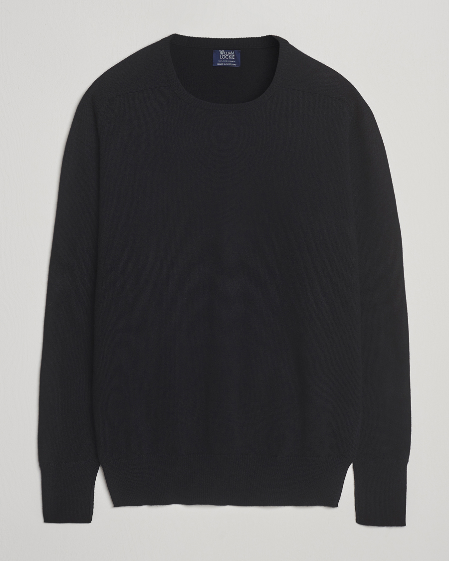 Homme | Pulls Et Tricots | William Lockie | Melrose Cashmere Crew Neck Black