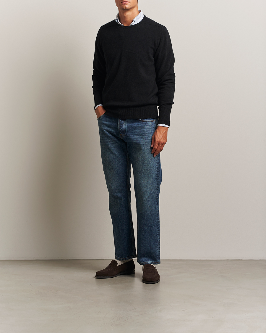 Homme | Pulls Et Tricots | William Lockie | Melrose Cashmere Crew Neck Black
