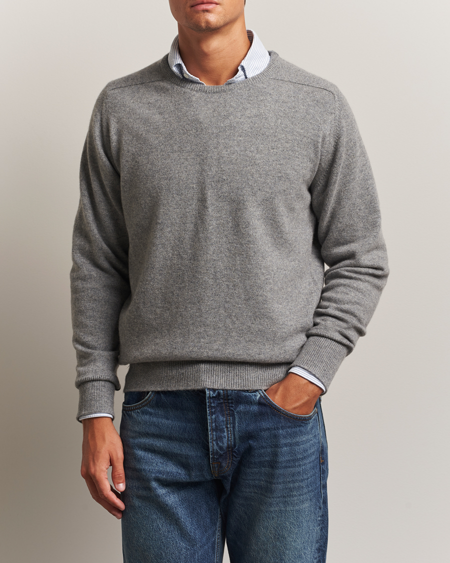 Homme | Pulls Et Tricots | William Lockie | Melrose Cashmere Crew Neck Grey
