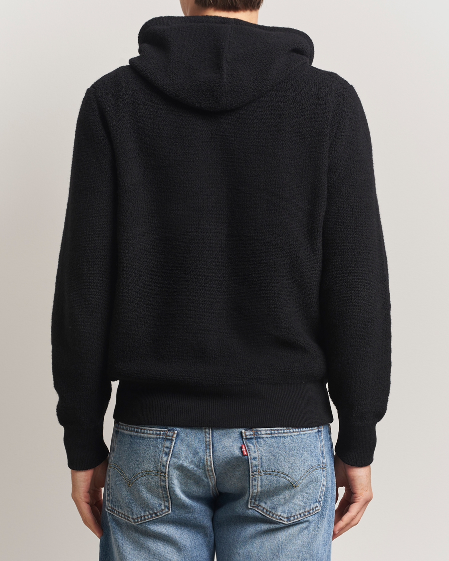 Homme | Pulls Et Tricots | Gran Sasso | Boiled Wool Hoodie Black