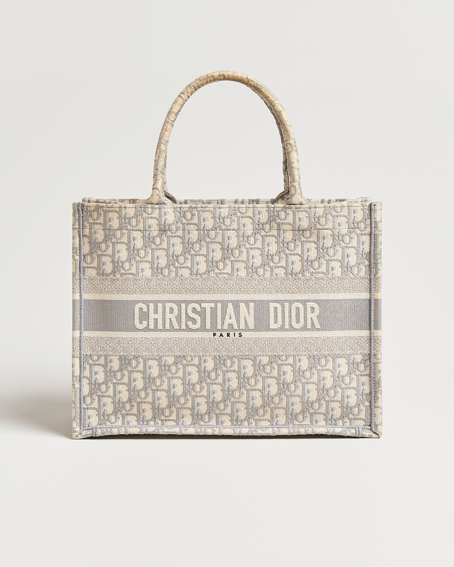 Heren | Pre-Owned & Vintage Bags | Dior Pre-Owned | Medium Dior Book Tote Light grey