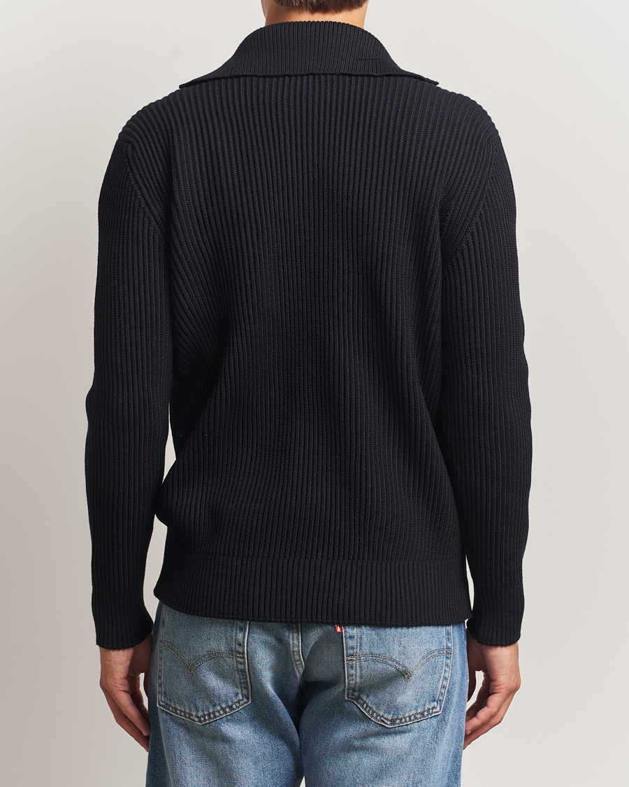 Heren | Truien | S.N.S. Herning | Fender Short Zip Navy Blue