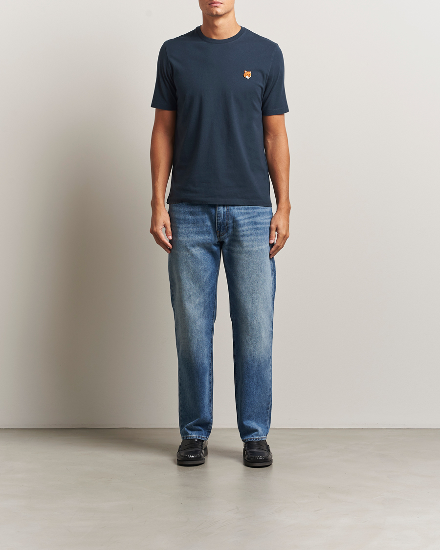 Heren | T-shirts | Maison Kitsuné | Fox Head T-Shirt Classic Navy