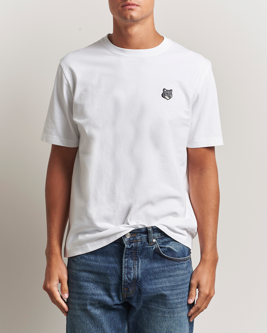 Homme | T-shirts | Maison Kitsuné | Grey Fox Head T-Shirt White