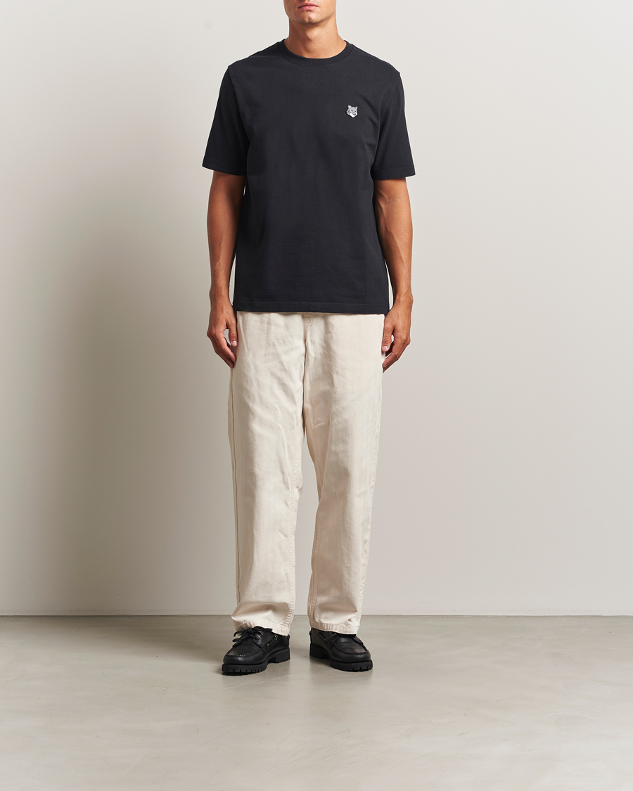 Homme | T-shirts | Maison Kitsuné | Grey Fox Head T-Shirt Black