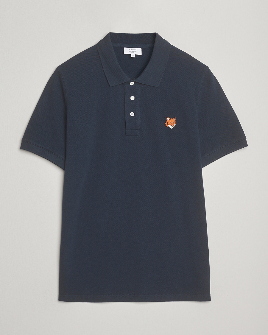 Heren | Polo's | Maison Kitsuné | Fox Head Polo Classic Navy