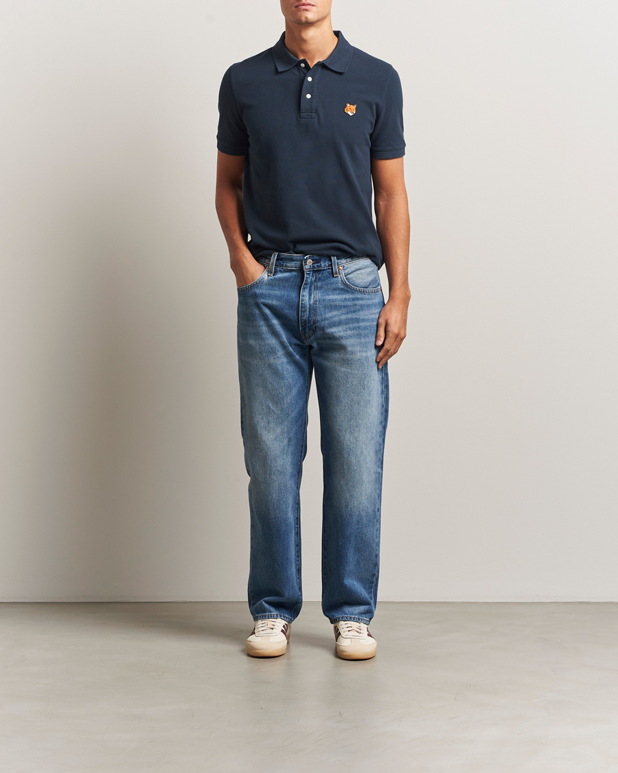 Heren | Polo's | Maison Kitsuné | Fox Head Polo Classic Navy