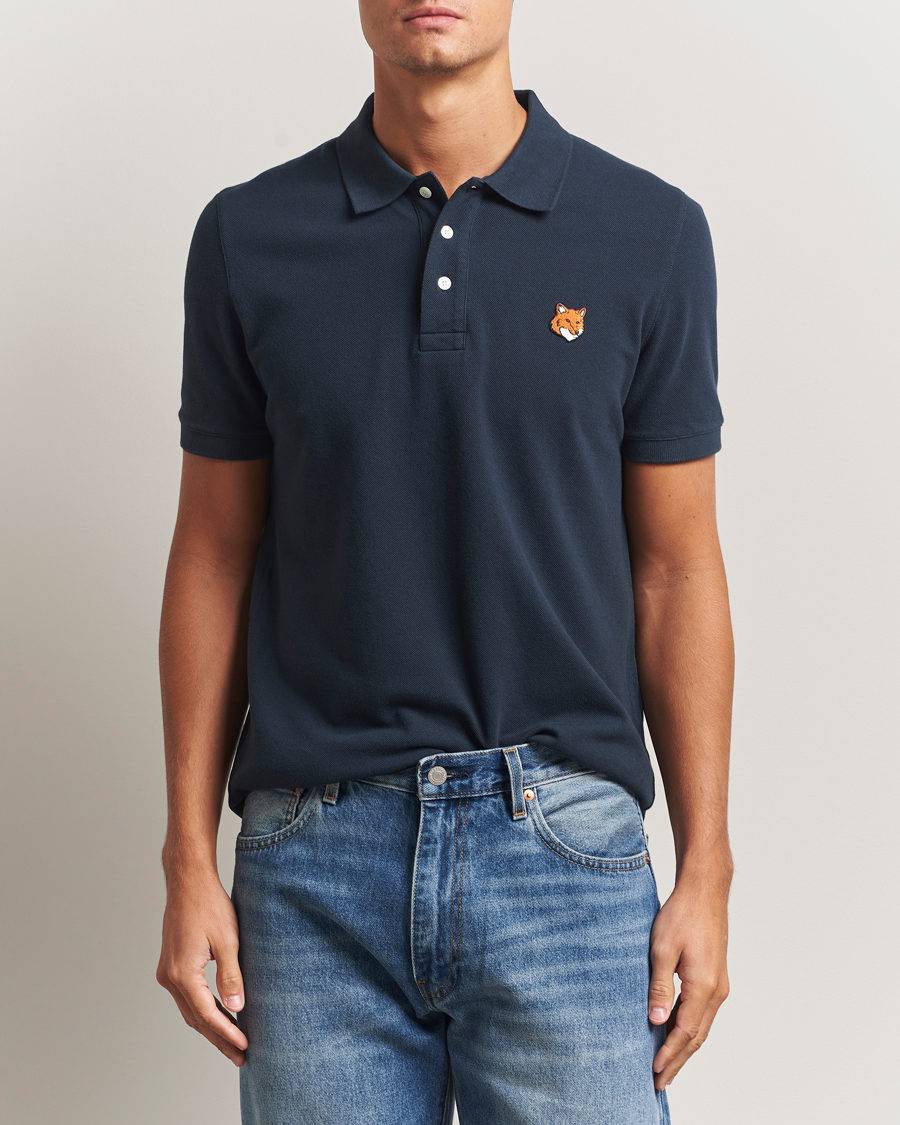 Heren | Polo's | Maison Kitsuné | Fox Head Polo Classic Navy
