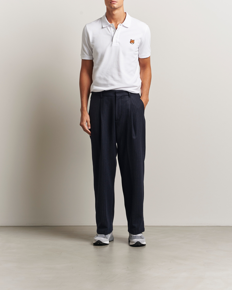 Homme | Polos | Maison Kitsuné | Fox Head Polo White