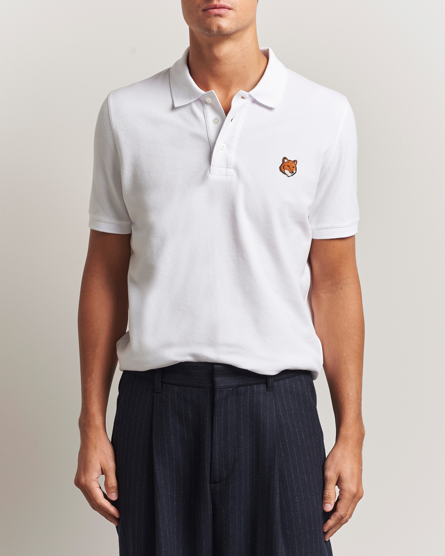 Homme | Polos | Maison Kitsuné | Fox Head Polo White