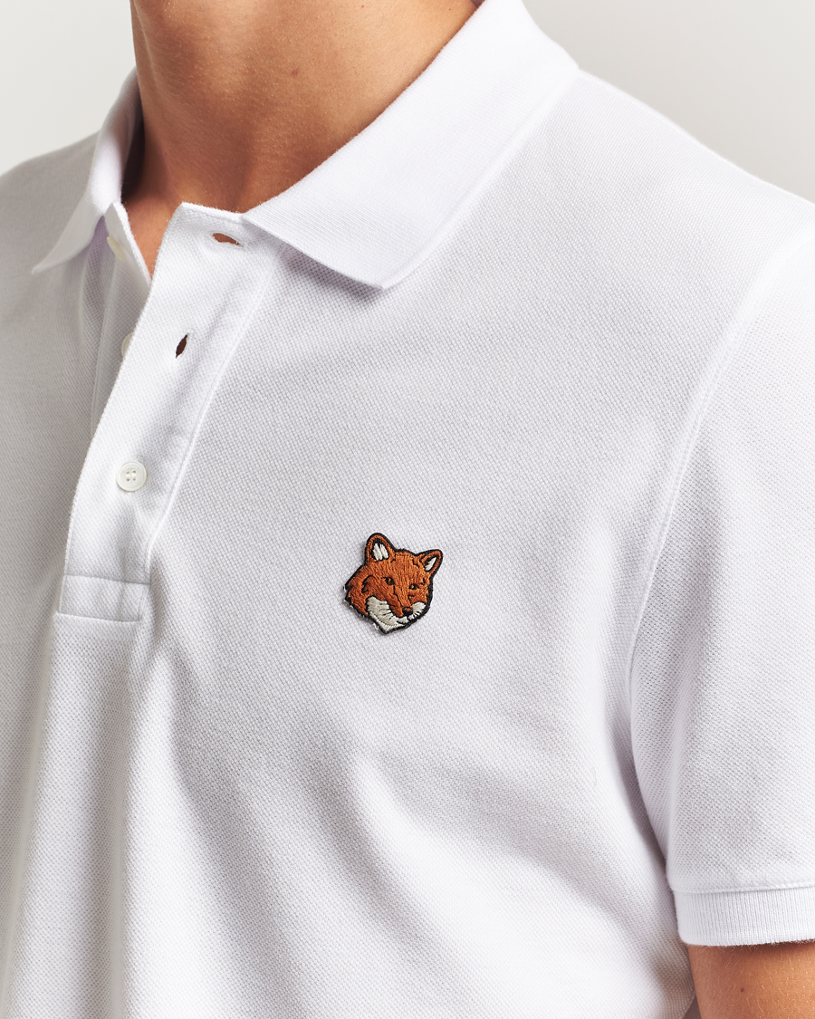 Homme | Polos | Maison Kitsuné | Fox Head Polo White