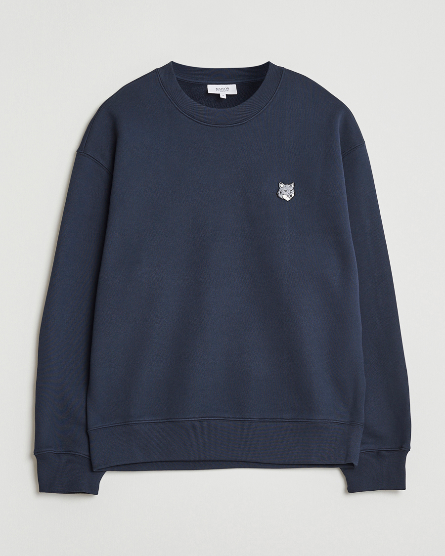 Heren | Truien | Maison Kitsuné | Grey Fox Head Sweatshirt Classic Navy