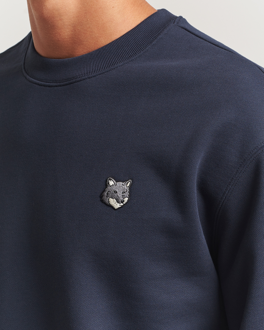 Heren | Truien | Maison Kitsuné | Grey Fox Head Sweatshirt Classic Navy