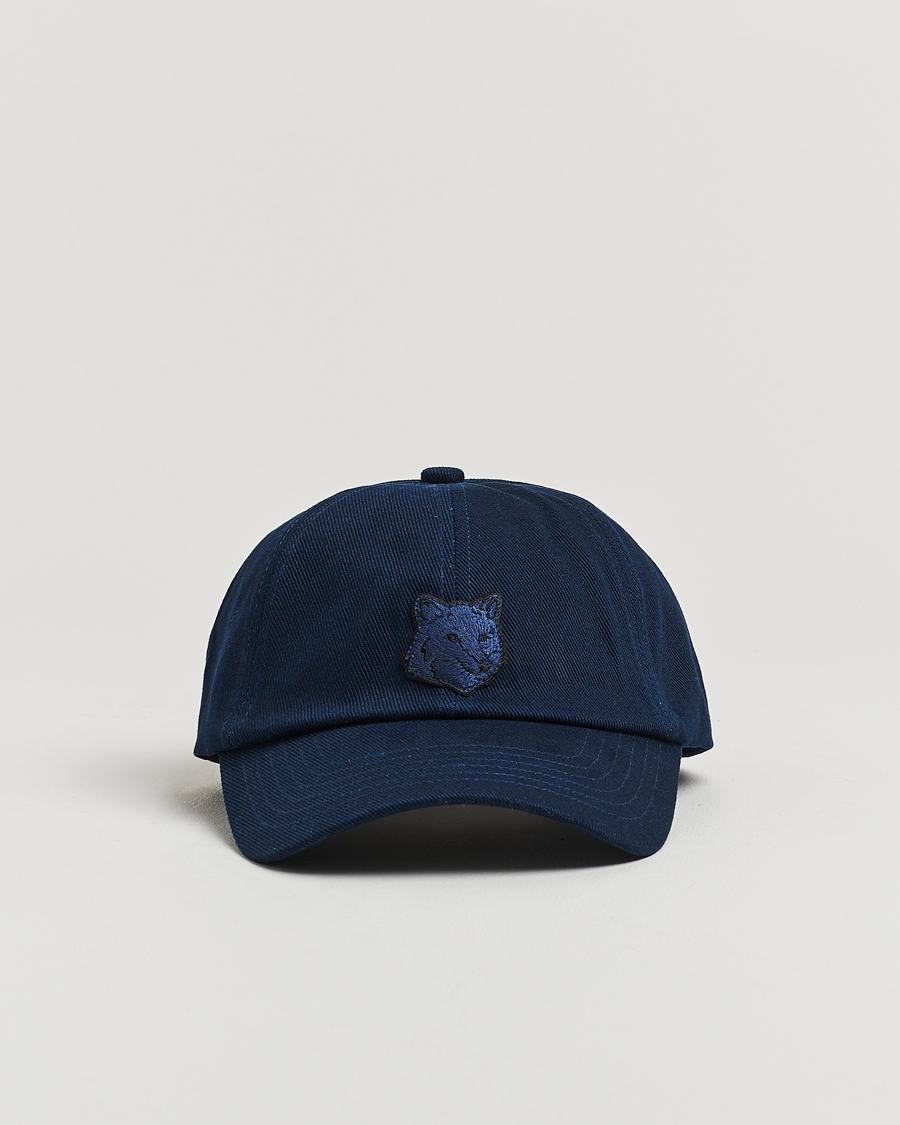 Homme | Bobs Et Casquettes | Maison Kitsuné | Tonal Fox Head Cap Classic Navy