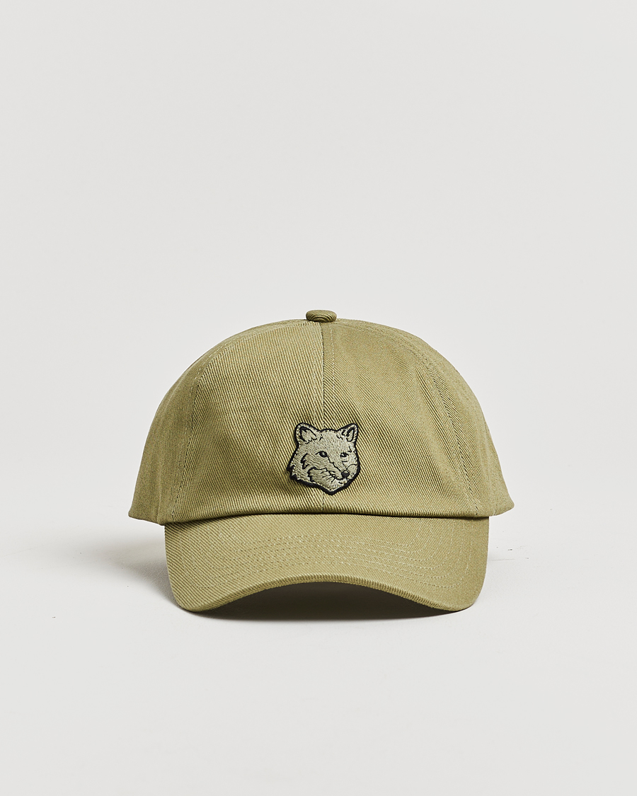 Homme | Bobs Et Casquettes | Maison Kitsuné | Tonal Fox Head Cap Laurel Green
