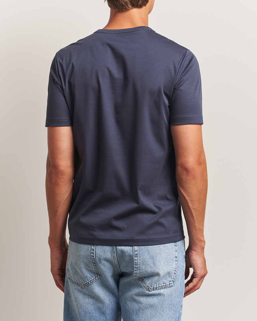 Homme | T-shirts | Tiger of Sweden | Olaf Mercerized Cotton T-Shirt Light Ink