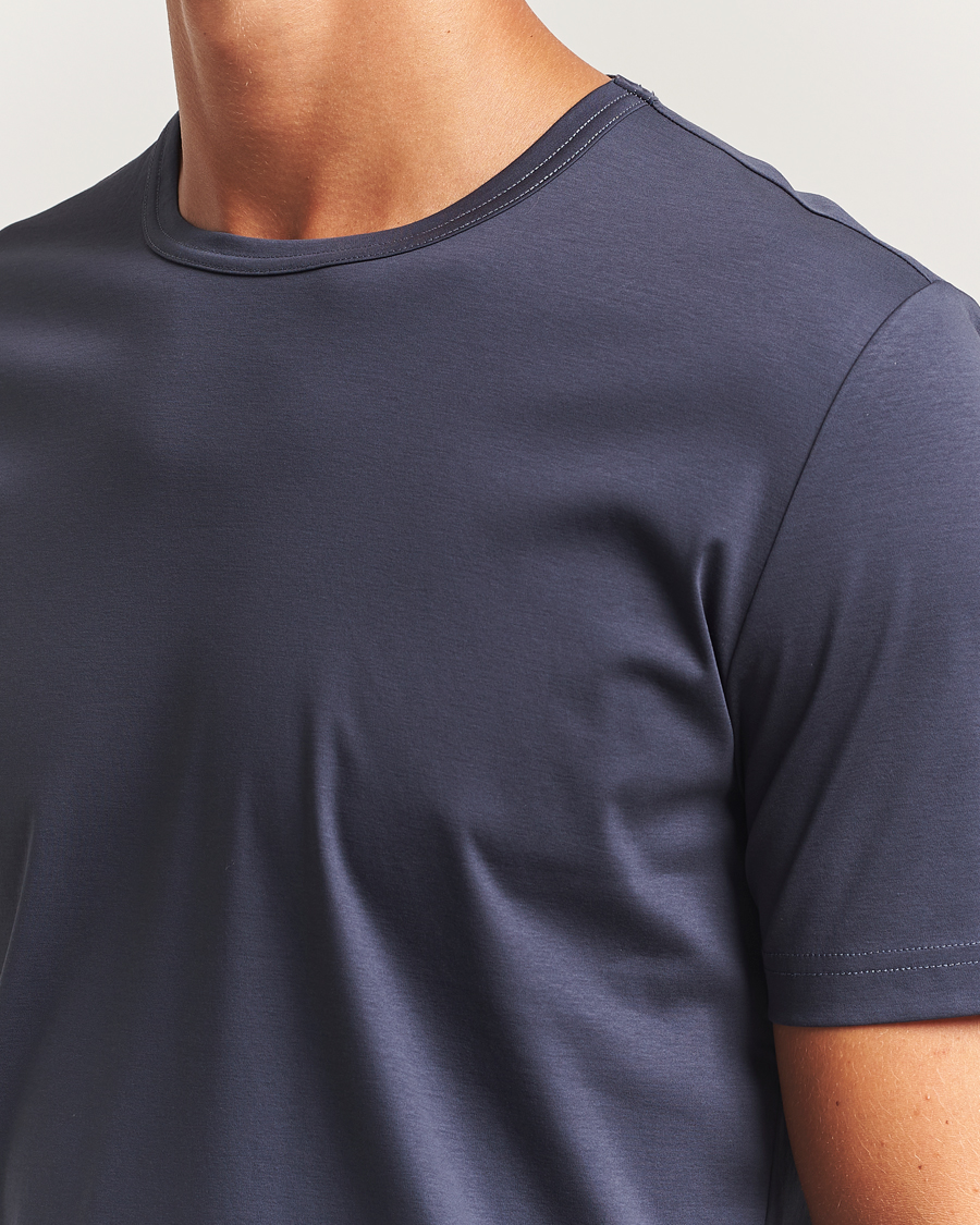 Homme | T-shirts | Tiger of Sweden | Olaf Mercerized Cotton T-Shirt Light Ink