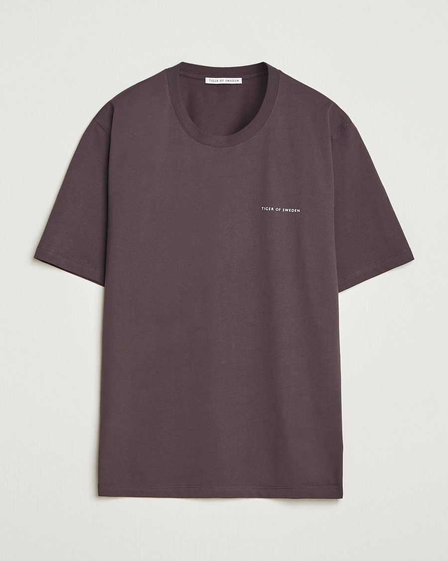 Heren | T-shirts | Tiger of Sweden | Pro Logo Crew Neck T-Shirt Triumph Steel