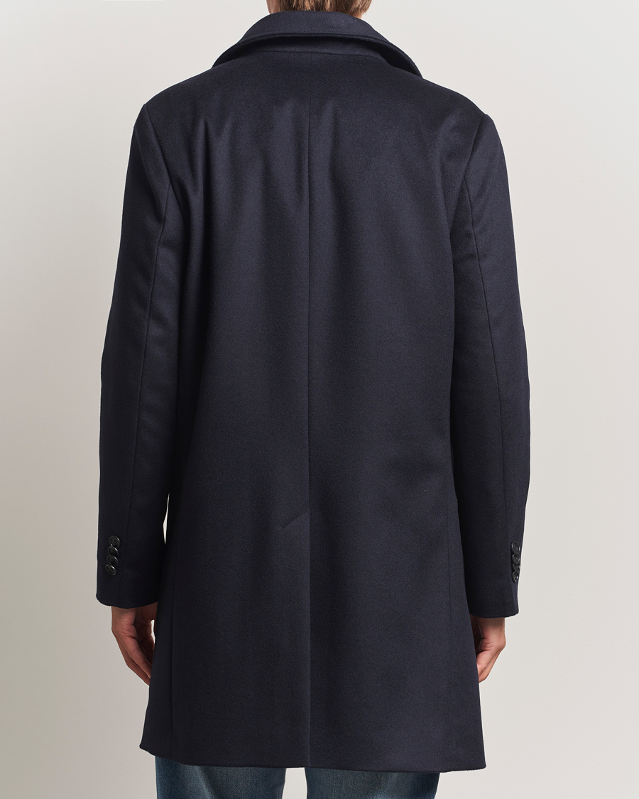 Heren | Jassen | Tiger of Sweden | Aleric Wool/Cashmere Stand Up Coat Light Ink