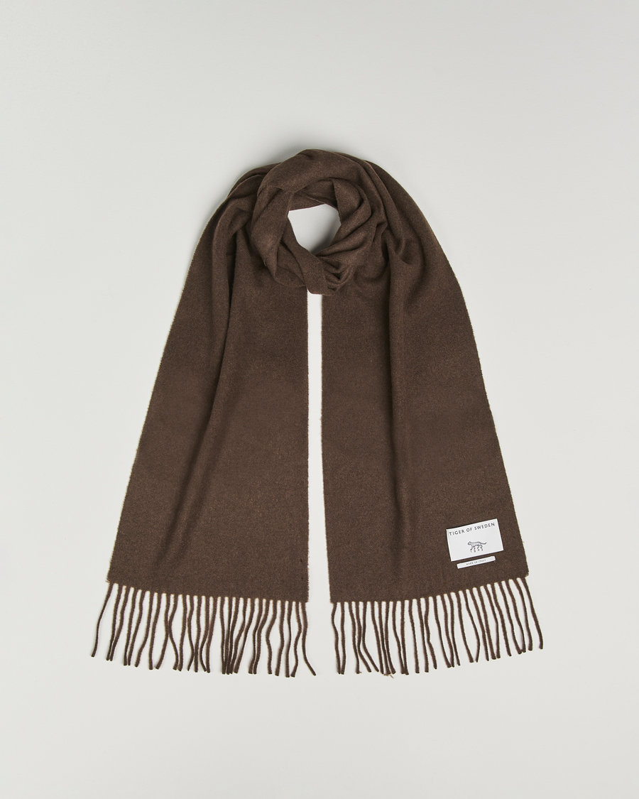 Homme | Écharpes | Tiger of Sweden | Sylan Wool Scarf Brown Olive