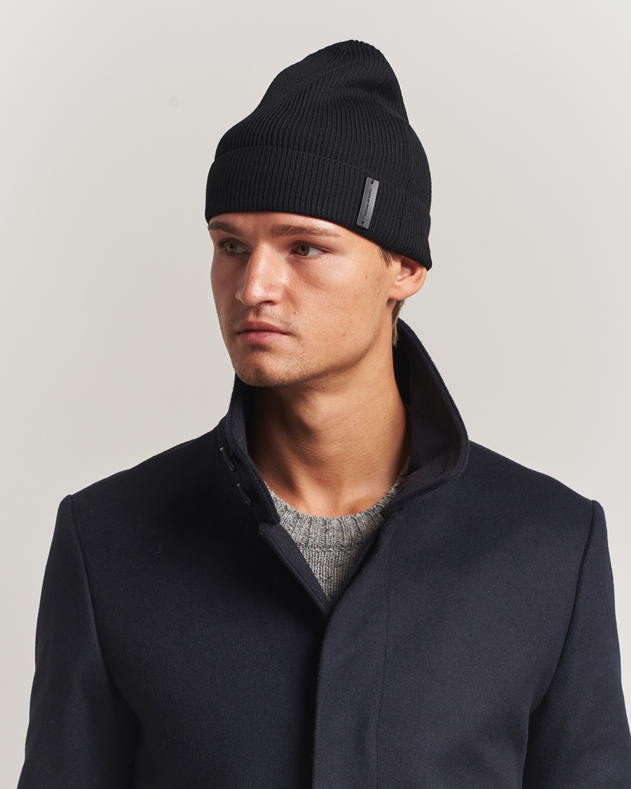 Homme | Bonnets | Tiger of Sweden | Caldu Wool Beanie Black