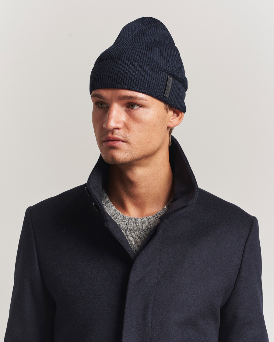 Homme | Bonnets | Tiger of Sweden | Caldu Wool Beanie Light Ink