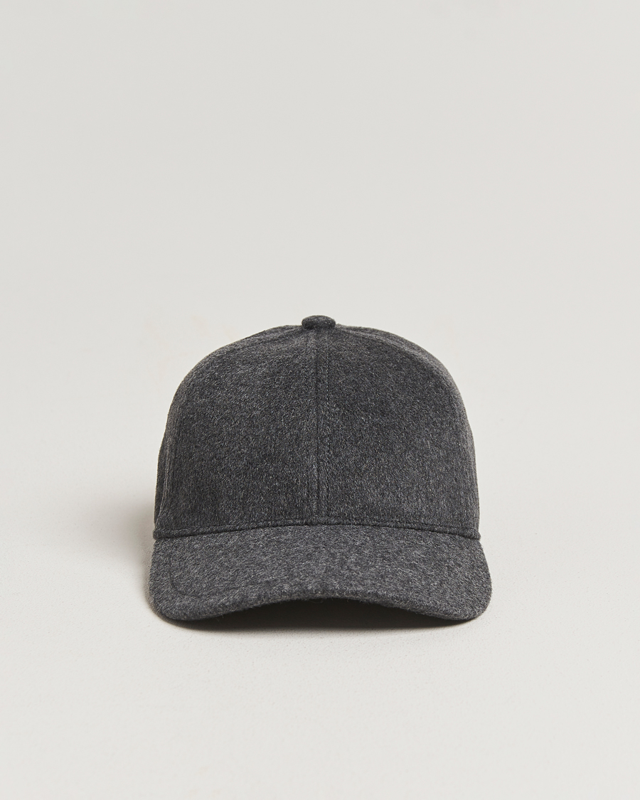 Heren | Hoeden en petten | Tiger of Sweden | Hent Wool/Cashmere Cap Dark Grey Melange