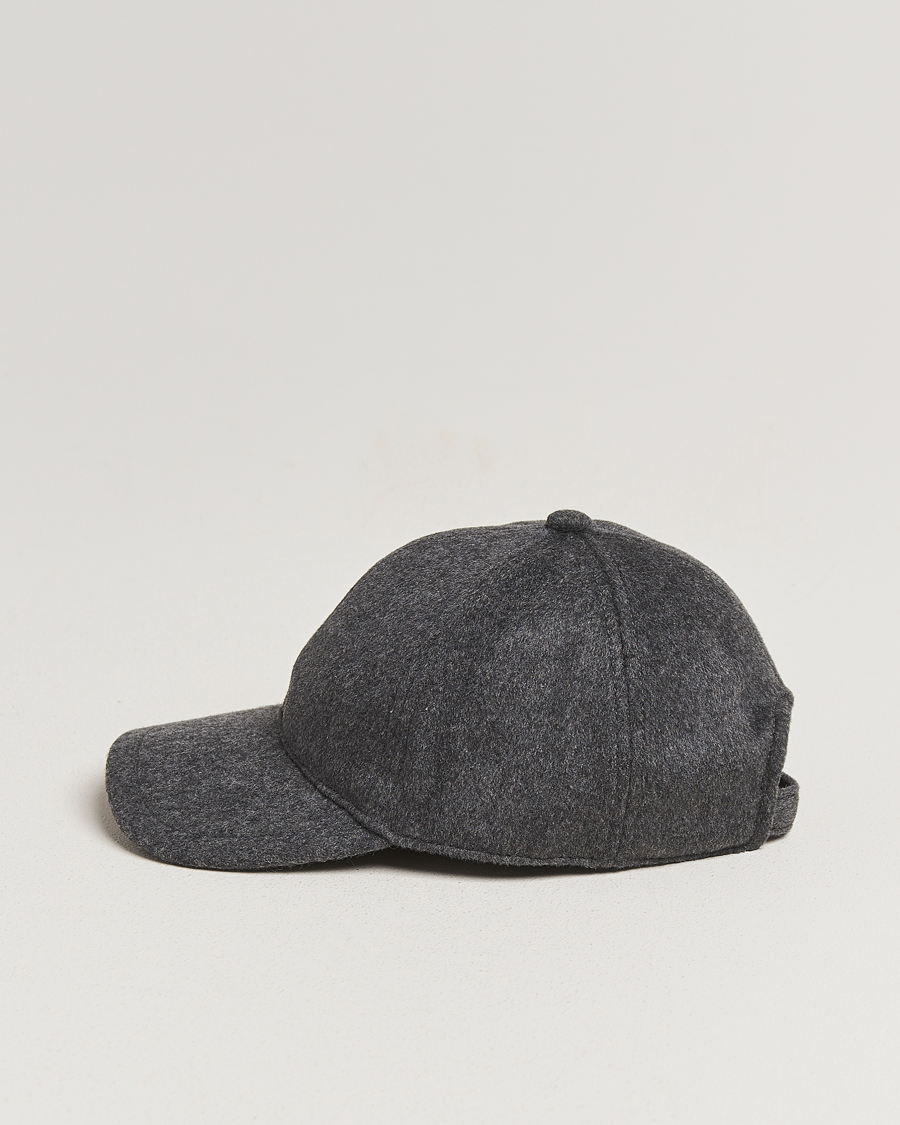 Heren | Hoeden en petten | Tiger of Sweden | Hent Wool/Cashmere Cap Dark Grey Melange