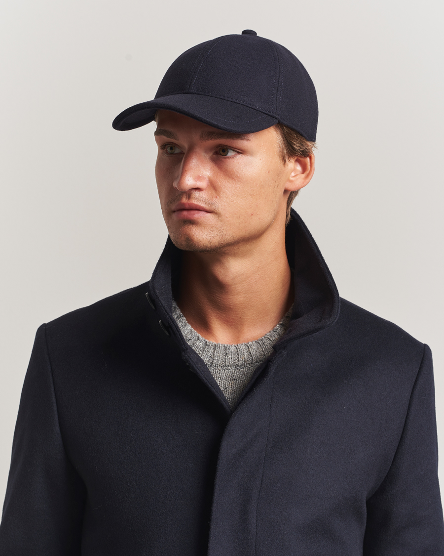 Homme | Bobs Et Casquettes | Tiger of Sweden | Hent Wool/Cashmere Cap Light Ink