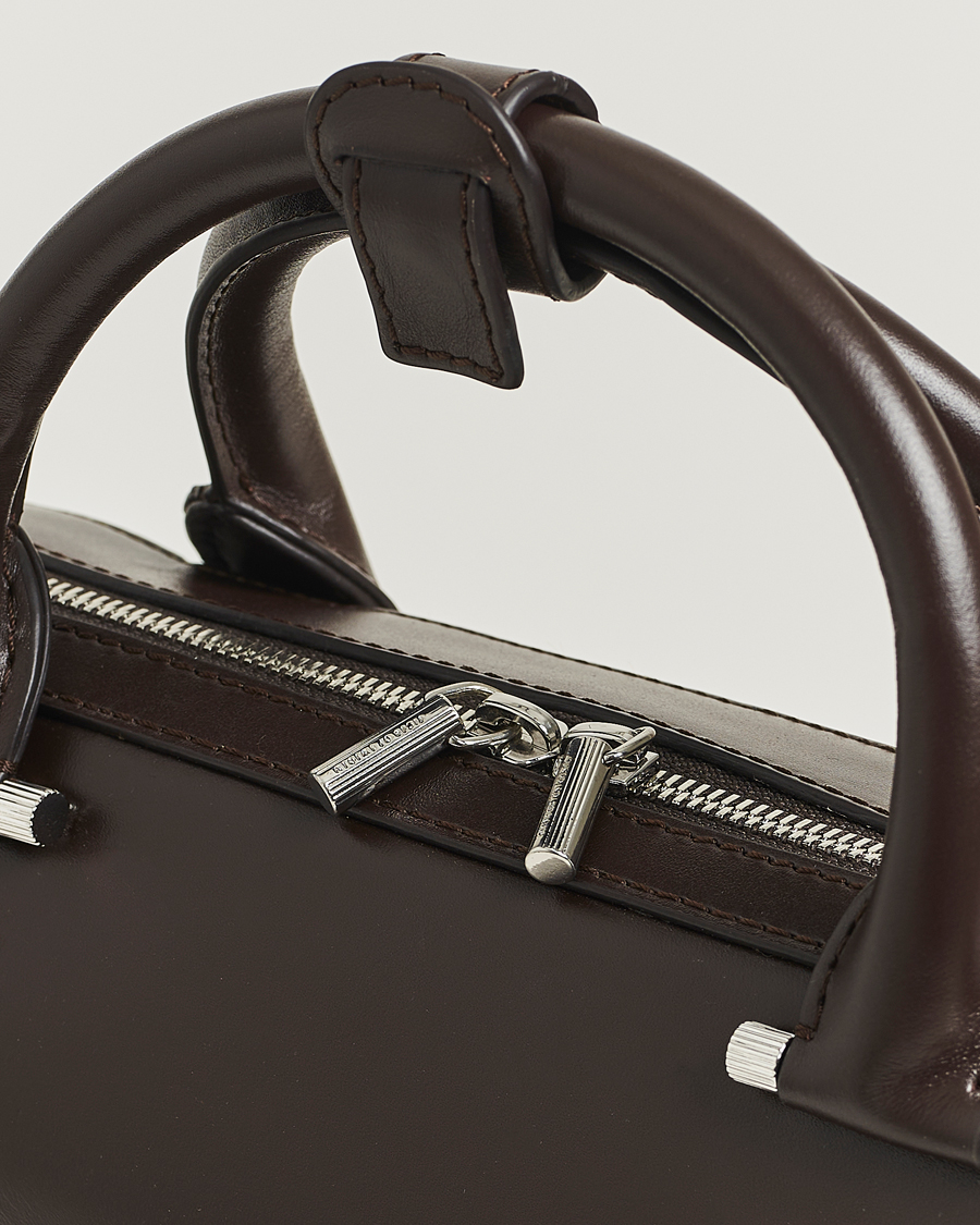 Heren | Tassen | Tiger of Sweden | Valise Smooth Leather Briefcase Dark Brown