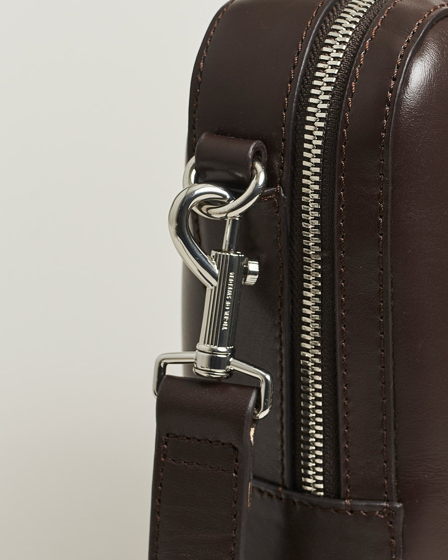 Heren | Tassen | Tiger of Sweden | Valise Smooth Leather Briefcase Dark Brown