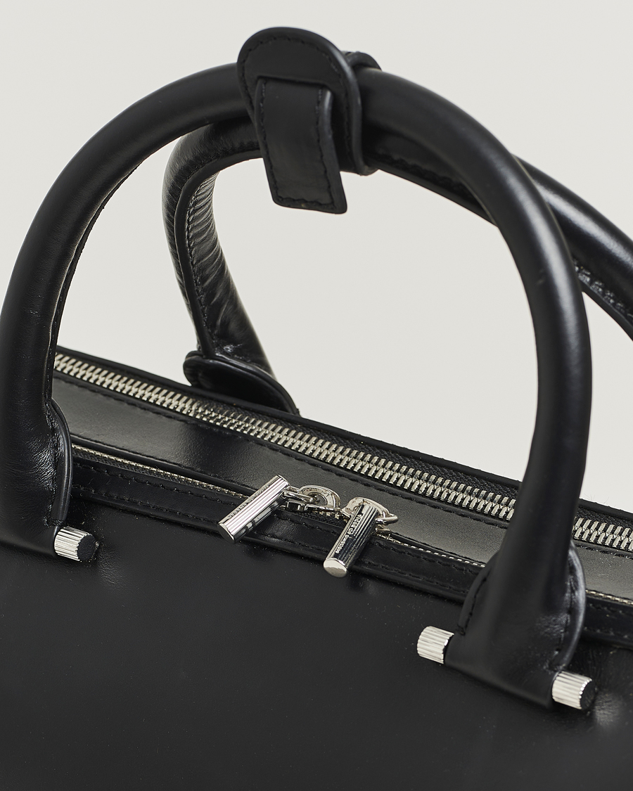 Heren | Tassen | Tiger of Sweden | Valise Smooth Leather Double Zip Briefcase Black
