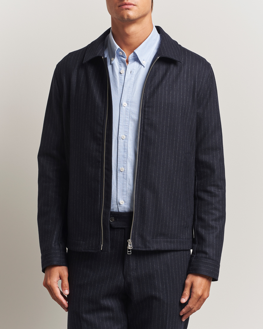 Homme | Manteaux Et Vestes | Tiger of Sweden | Barnaby Wool Pinstriped Jacket Blue Function