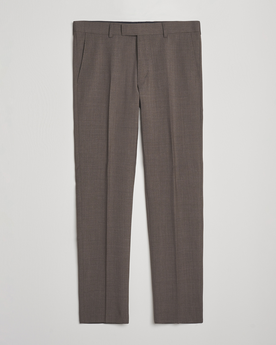 Homme | Pantalons | Tiger of Sweden | Tenuta Wool Suit Trousers Mud